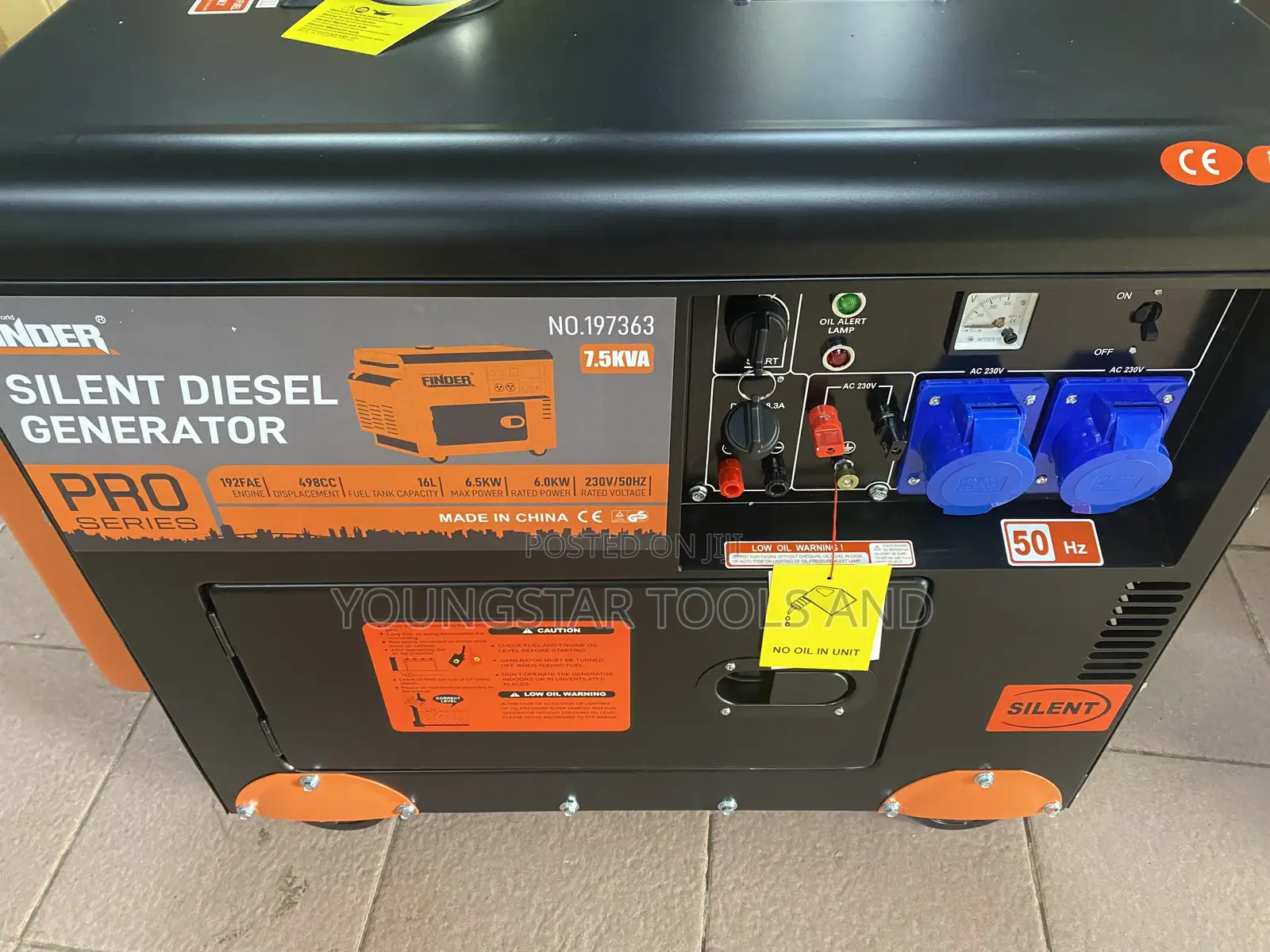 Finder Pro Series 7.5KVA Silent Diesel Generator