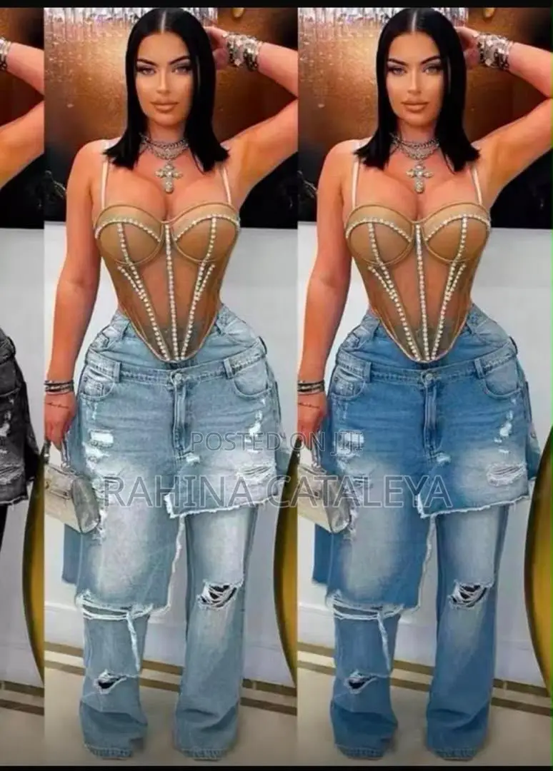 Ladies Long Jeans