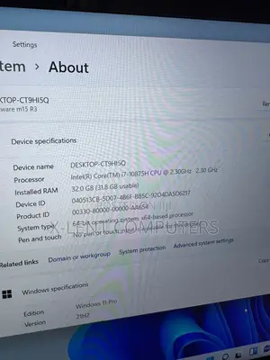 Laptop Alienware M15 r3 32GB Intel Core i7 SSD 1T