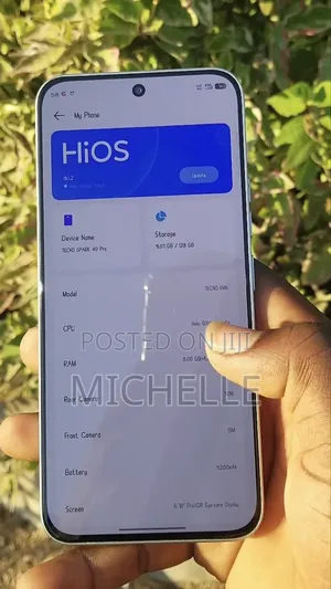 Tecno Spark 40 Pro 128 GB Silver
