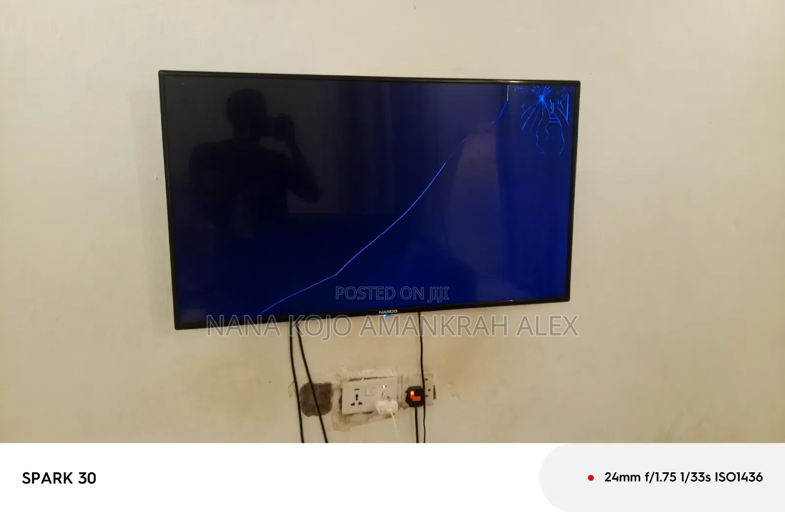 Nasco- 43 Inch Broken Screen