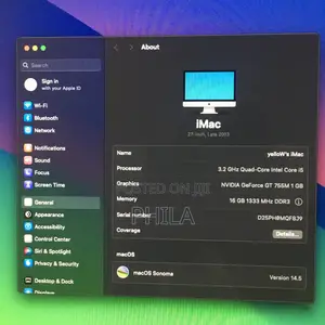 Desktop Computer Apple iMac 16GB Intel Core i5 SSD 256GB