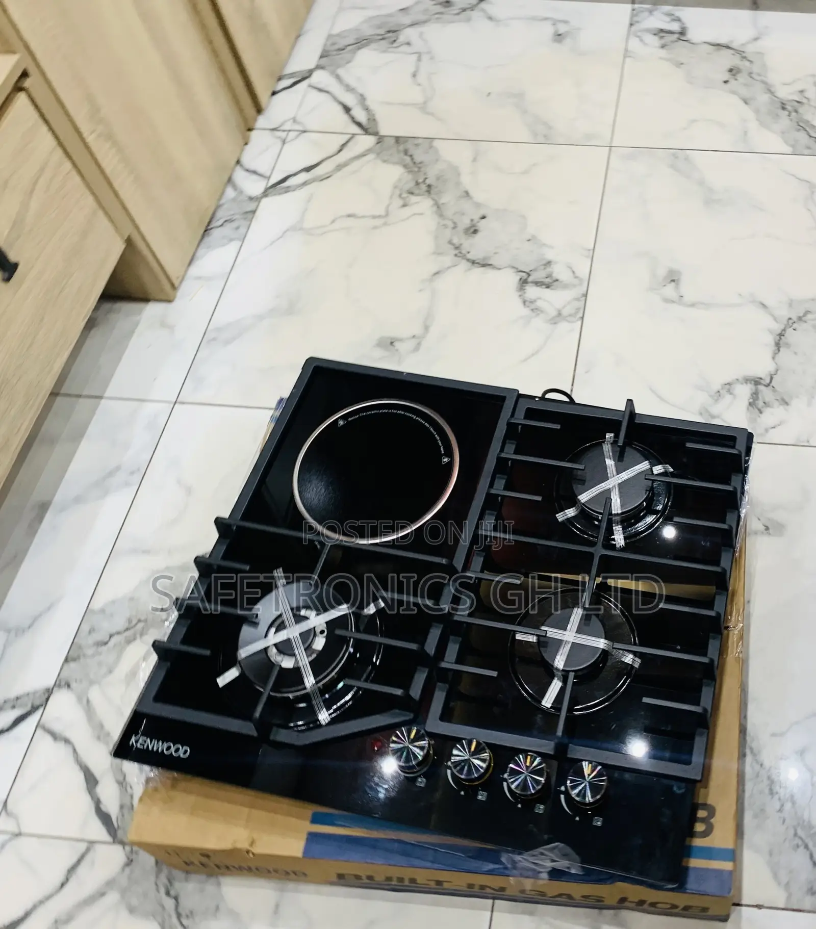 New Peaceful < Kenwood 3+1 Hob Inbuilt Black