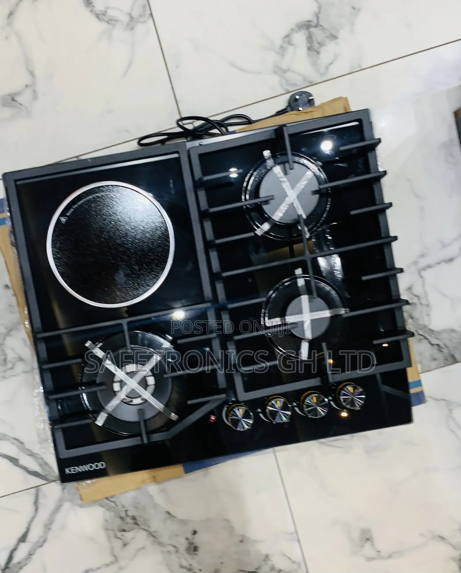 New Peaceful < Kenwood 3+1 Hob Inbuilt Black