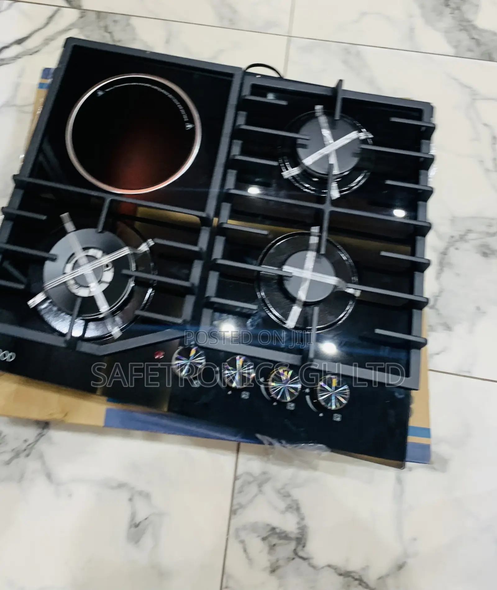 Bag Great Black Inbuilt 60cm Kenwood 3+1 Glass Hob