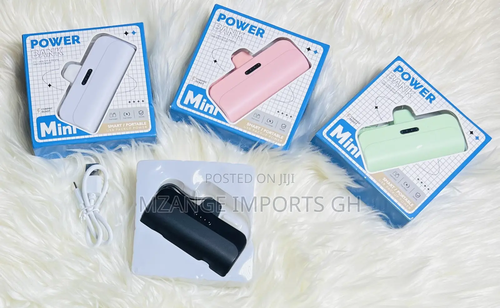 10,000mah 2in1 Power Bank for iPhone and Type C Android