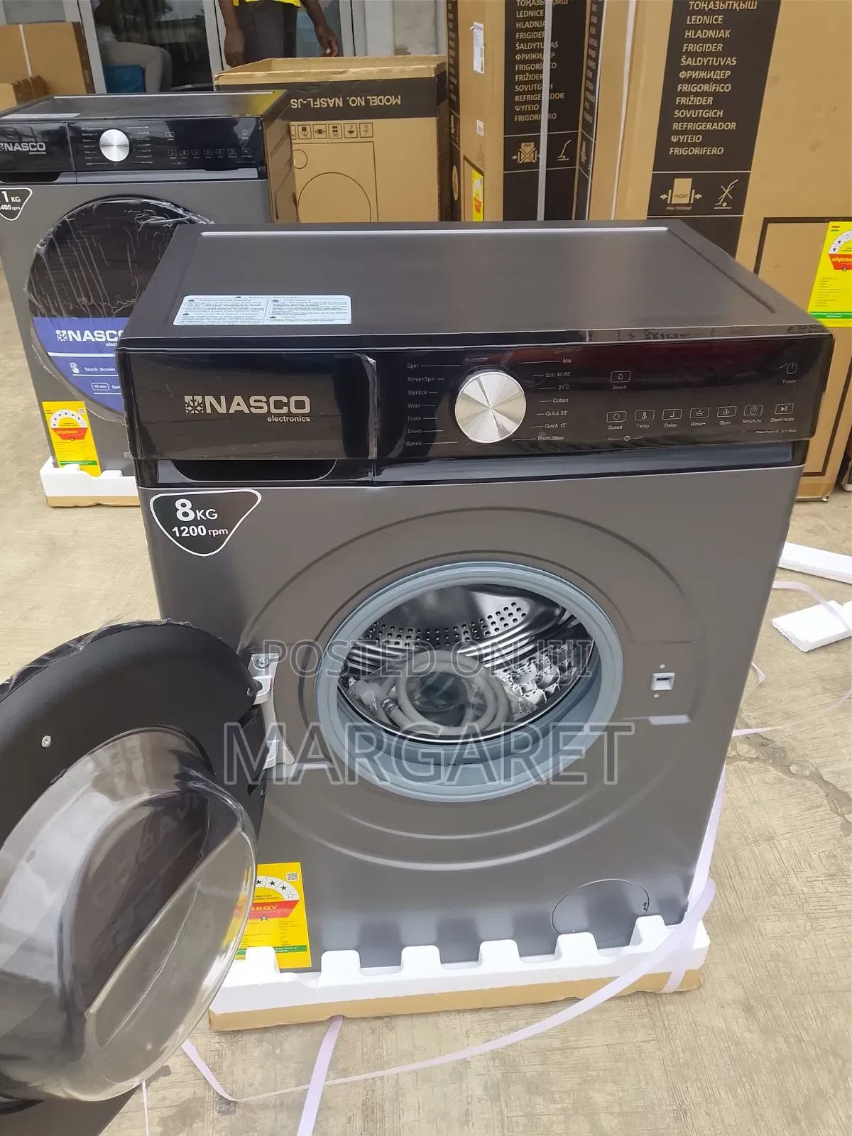 Front Load 8 Kg Fully Automatic Washing Machine Nasco