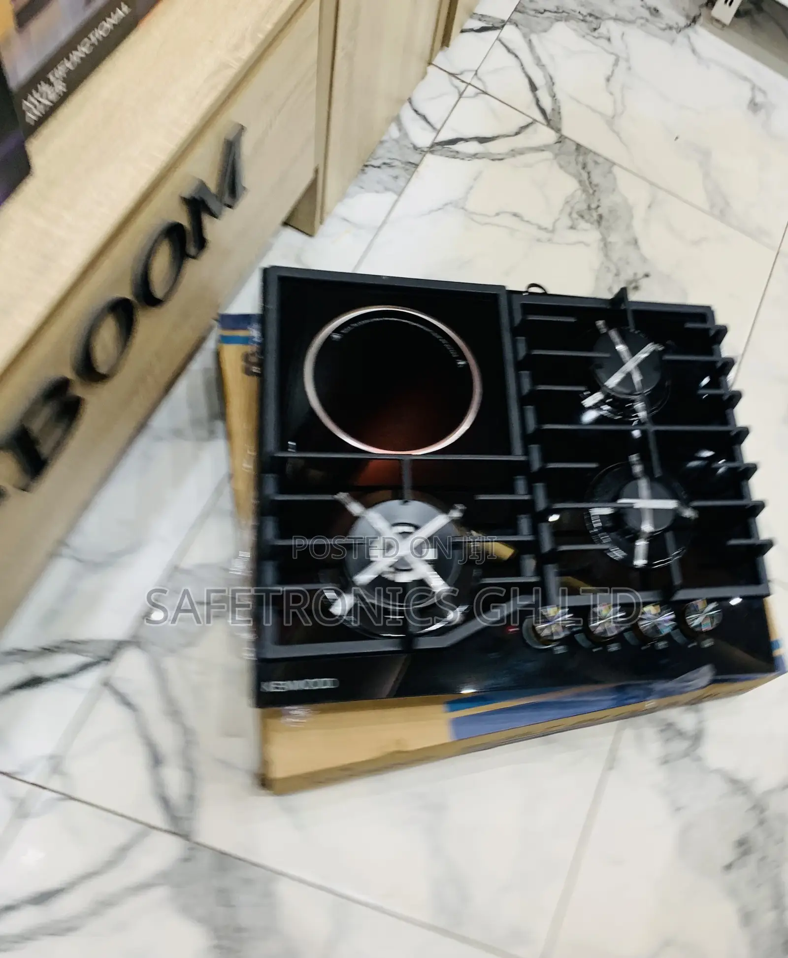 Brand New Quality 60cm Black Inbuilt 3+1 Kenwood Hob
