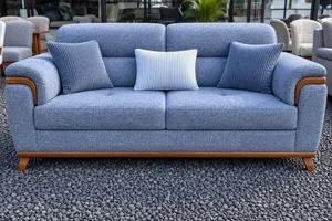Modern Luxury 3-Seater Sofa 2 Accent Chairs Set