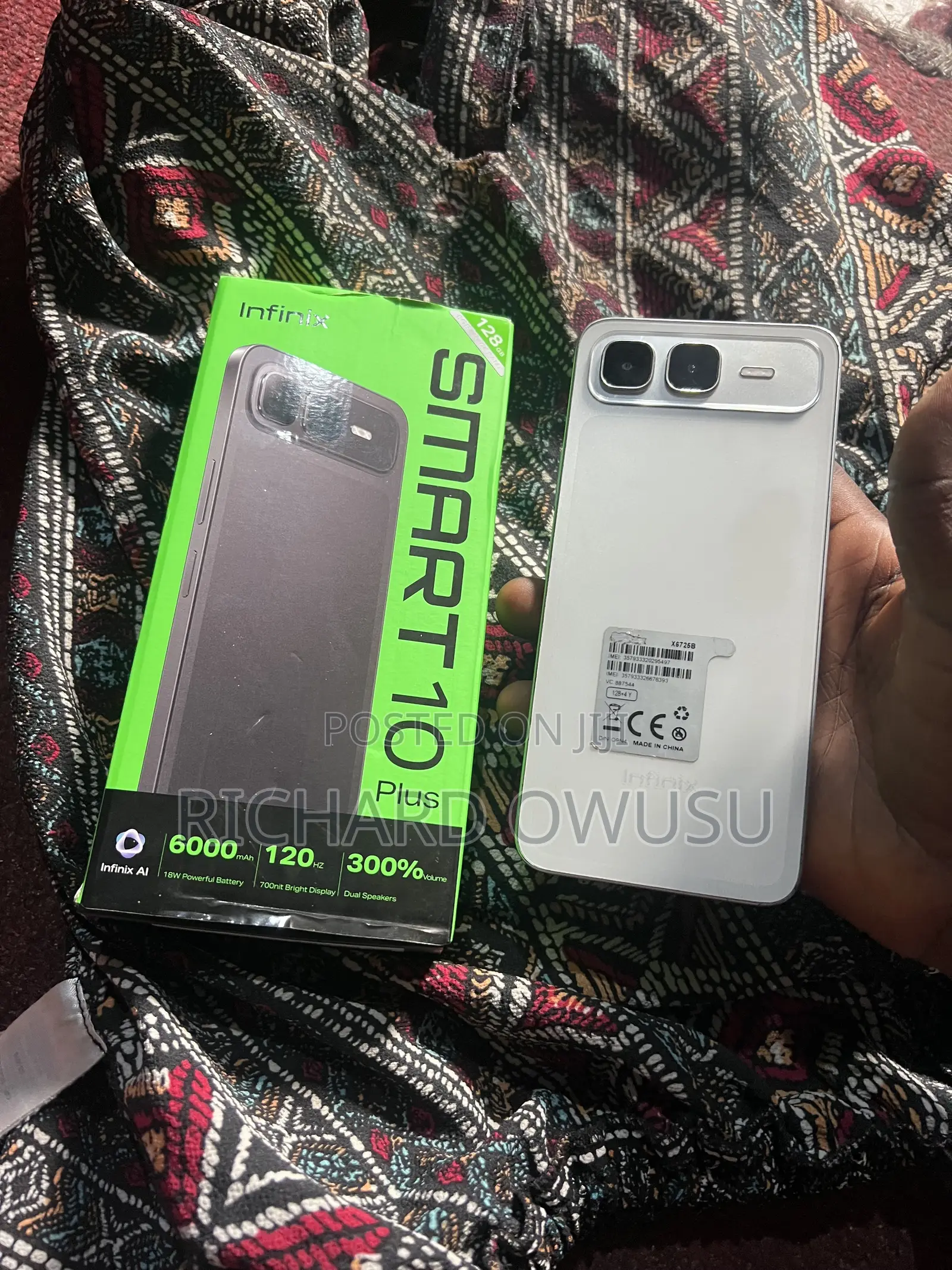 Infinix Smart 10 Plus 128 GB White