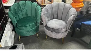 Luxury Velvet Shell Accent Chair