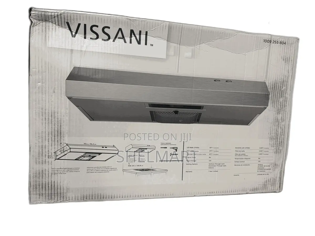 Vissani 30’ Arno Under Cabinet Range Hood Stainless Steel