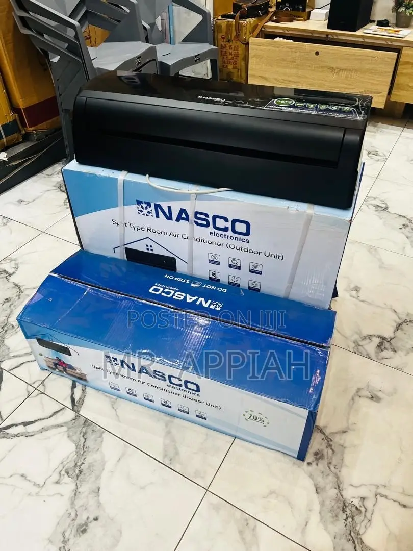 Flash Cooling Nasco 1.5hp Split Type Air Conditioner(Black).