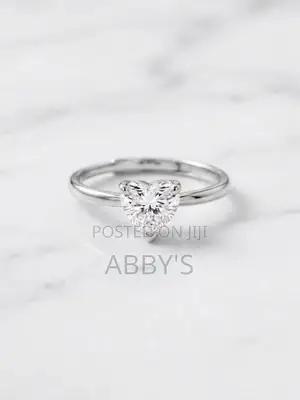 Radiant Love Adjustable Silver Moisanite Diamond 1.0 Carat Ring