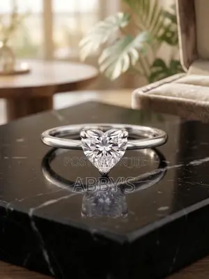 Radiant Love Adjustable Silver Moisanite Diamond 1.0 Carat Ring