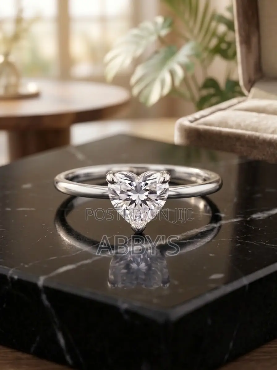 Radiant Love Adjustable Silver Moisanite Diamond 1.0 Carat Ring