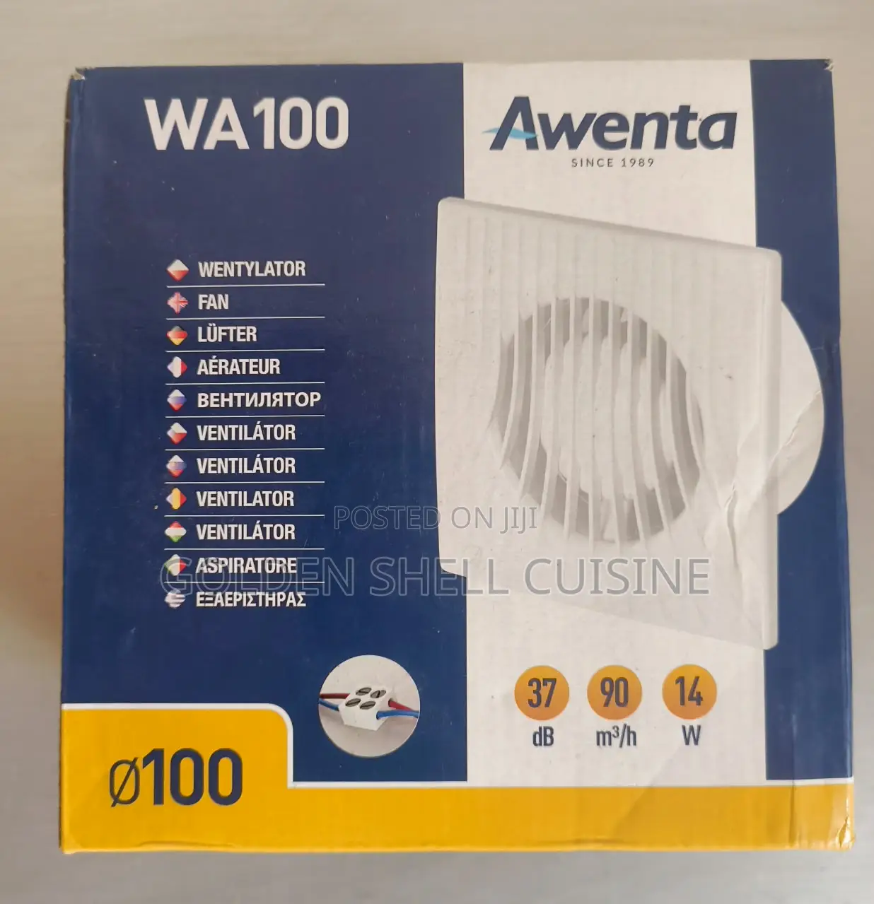 Awenta WA100 Ventilation Fan Ø100mm