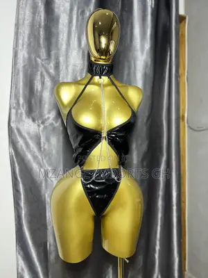 Black Leather Women Sexy Lingerie Set