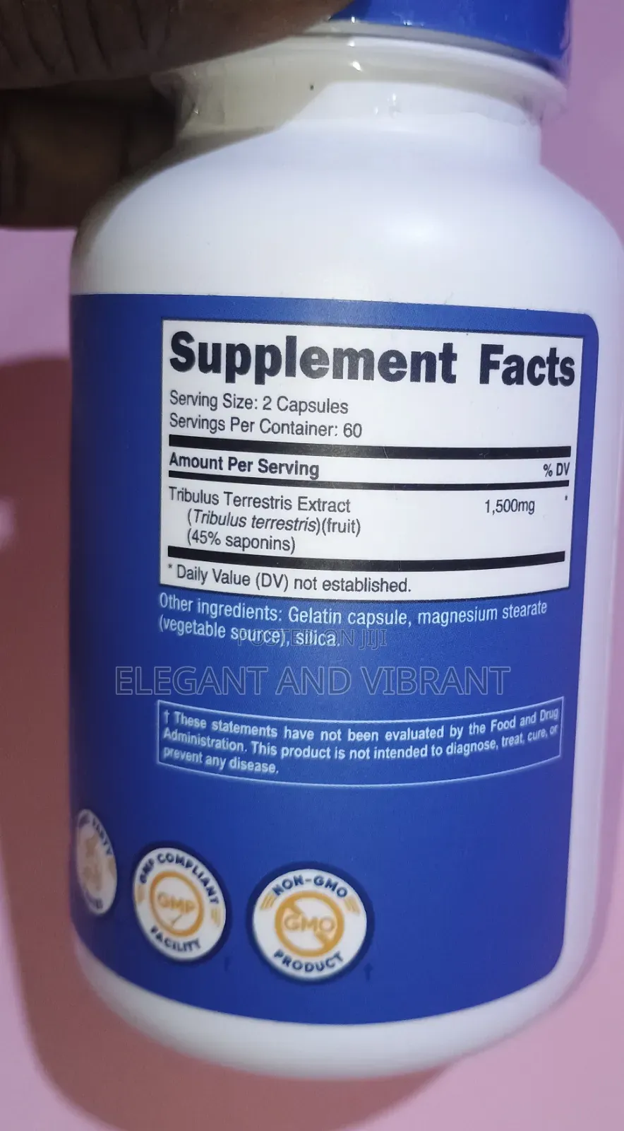 Tribulus Terrestris Extract 1500mg, 120 Capsules