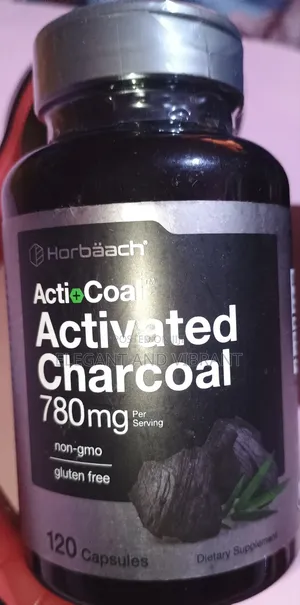 Activated Charcoal 780mg, 120 Capsules