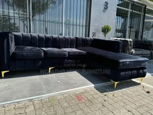 L-Shaped Velvet Sectionals