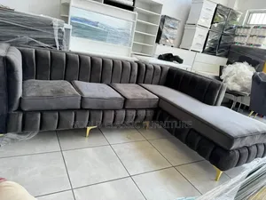 L-Shaped Velvet Sectionals