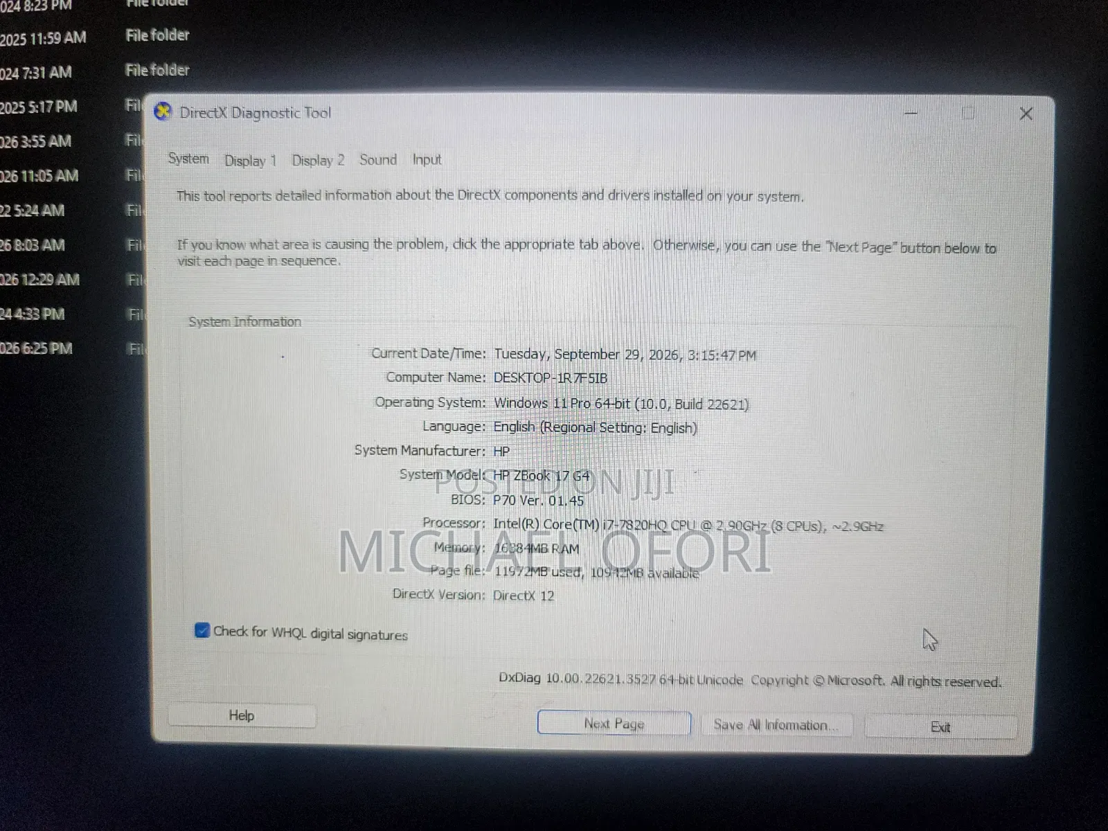 Laptop HP ZBook 17 G4 16GB Intel Core i7 SSD 500GB