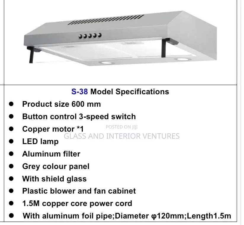 Range Hood/ Kitchen Heat Extractor
