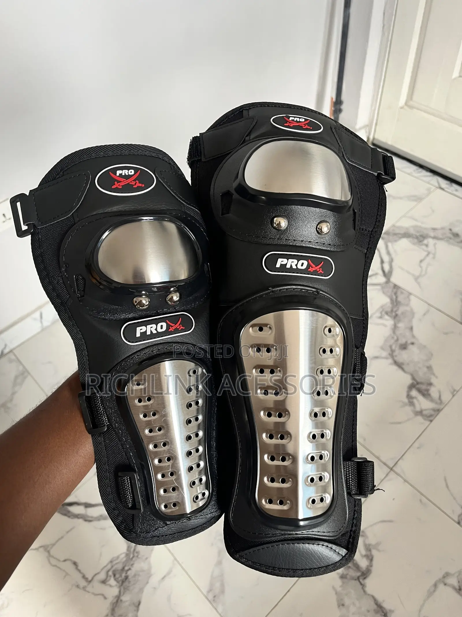 Steel Knee & Elbow Guard for Bikers and Riders