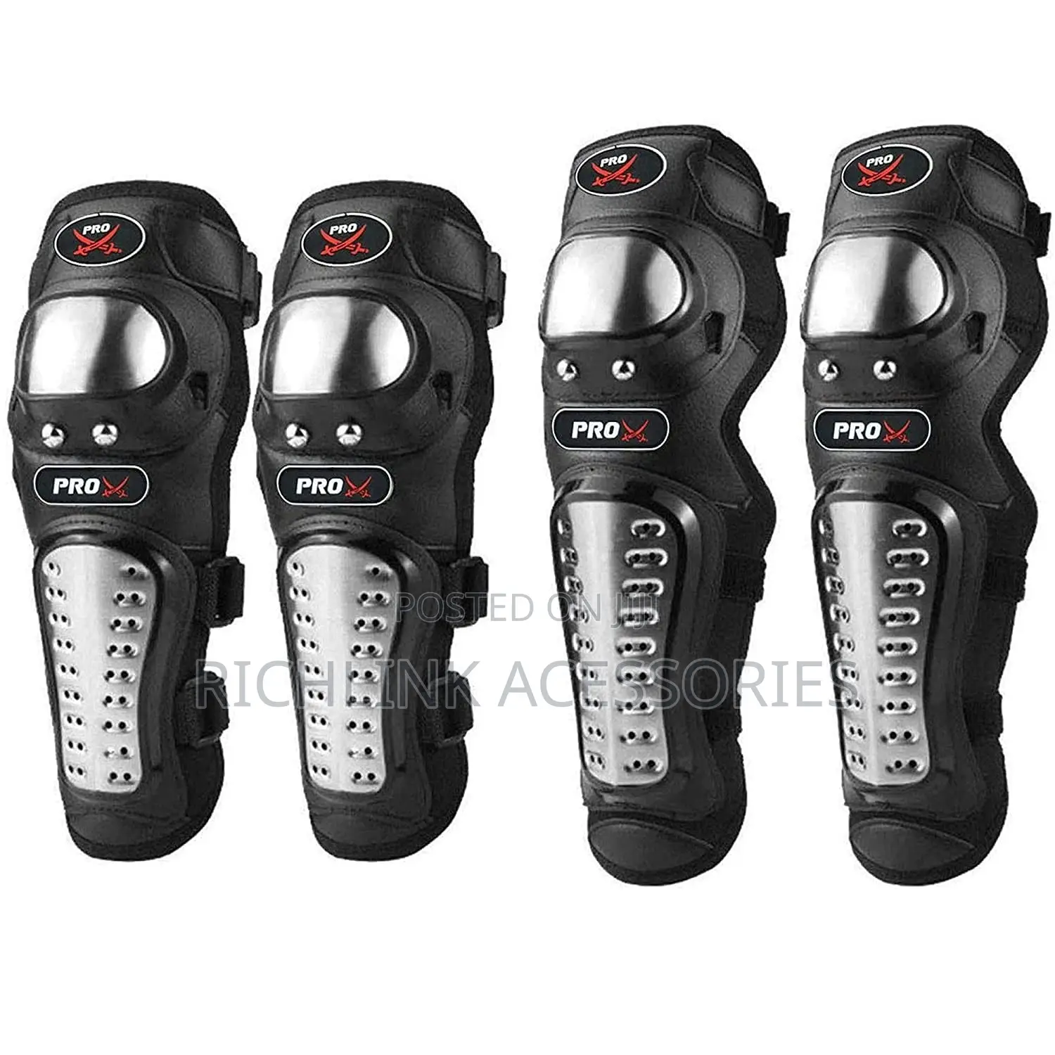 Steel Knee & Elbow Guard for Bikers and Riders