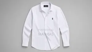 Long Sleeves White Polo Shirt