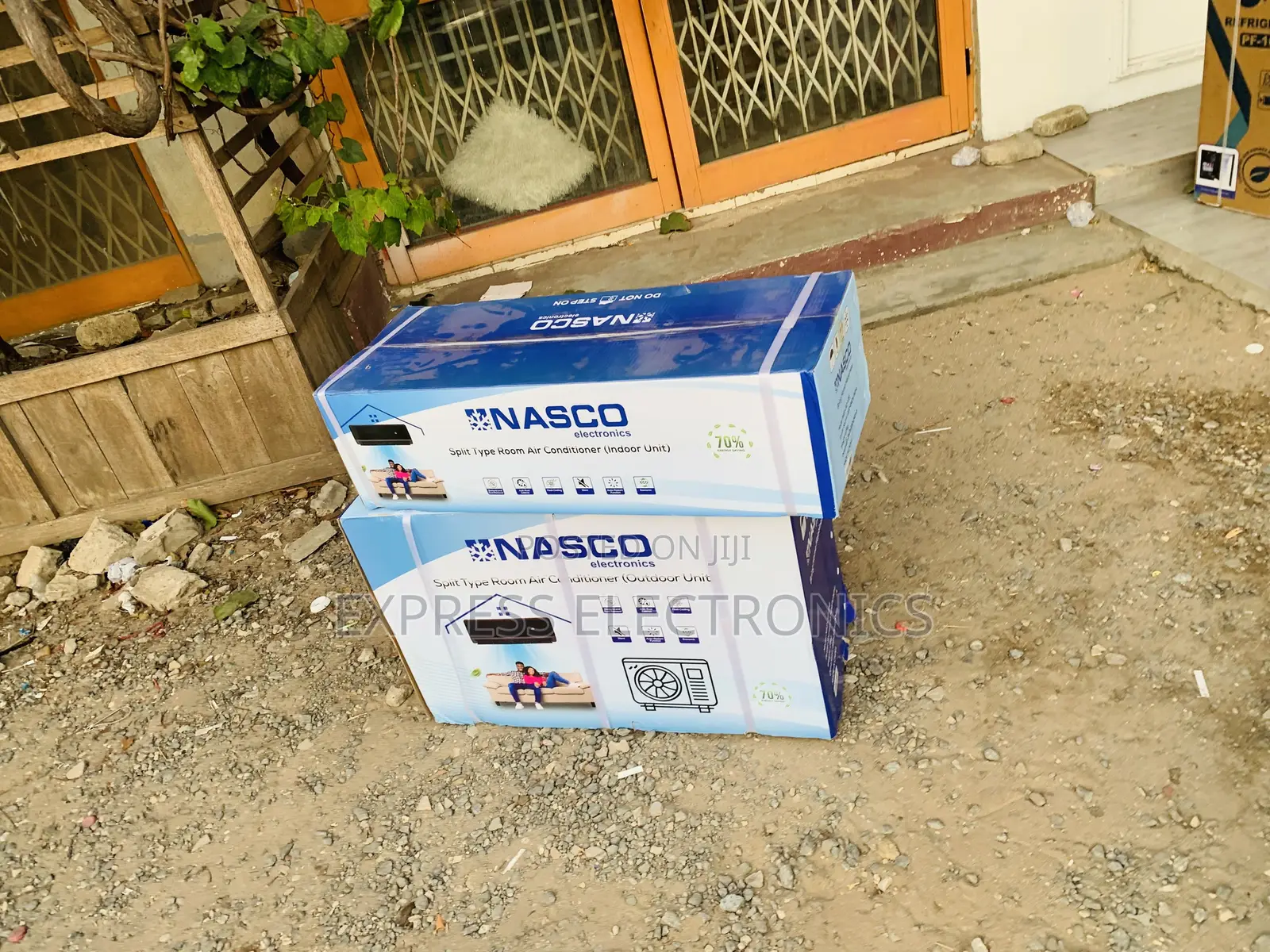 Auto Restart Nasco 1.5HP Black Split Air Conditioner (NAS-J12-V1B)