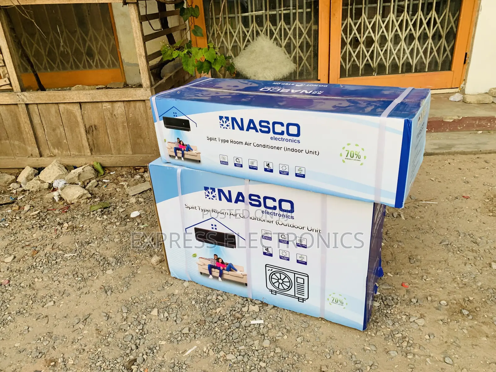 Eco Friendly Nasco 1.5HP Black Split Air Conditioner (NAS-J12-V1B)