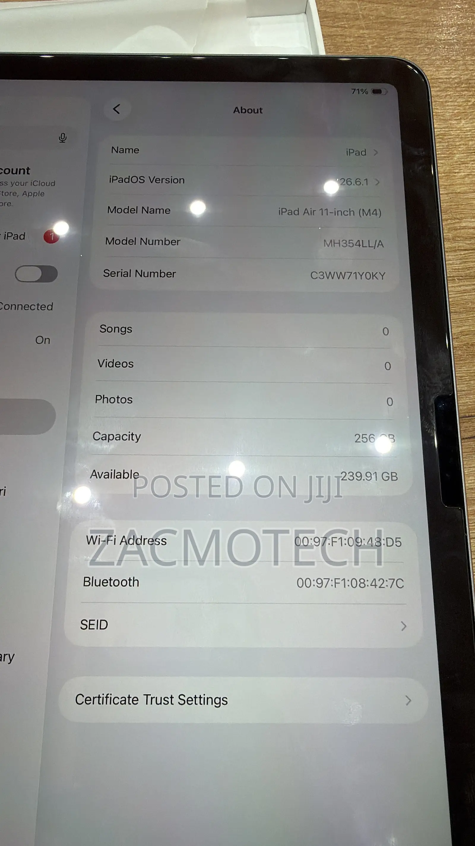 Apple iPad Air 11 (2026) 256 GB Gray