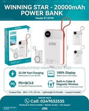 Winning Star 20000mAH Wireless Power Banks