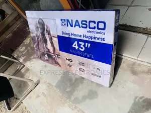 Call  Nasco 43′′ LED Digital Satellite Television FHD Flat-Screen
