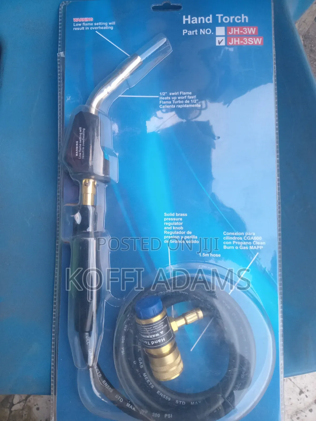 Professional Mapp Gas Hand Torch With 1.5m Hose - JH - 3SW
