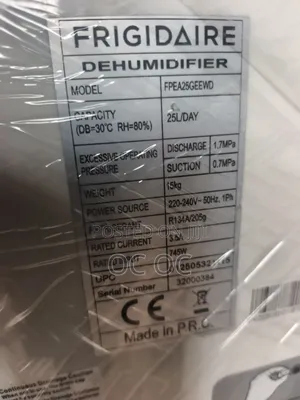 Dehumidifier, Frigidaire, 240V