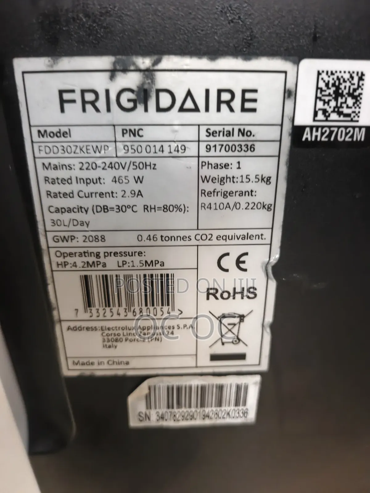 Dehumidifier