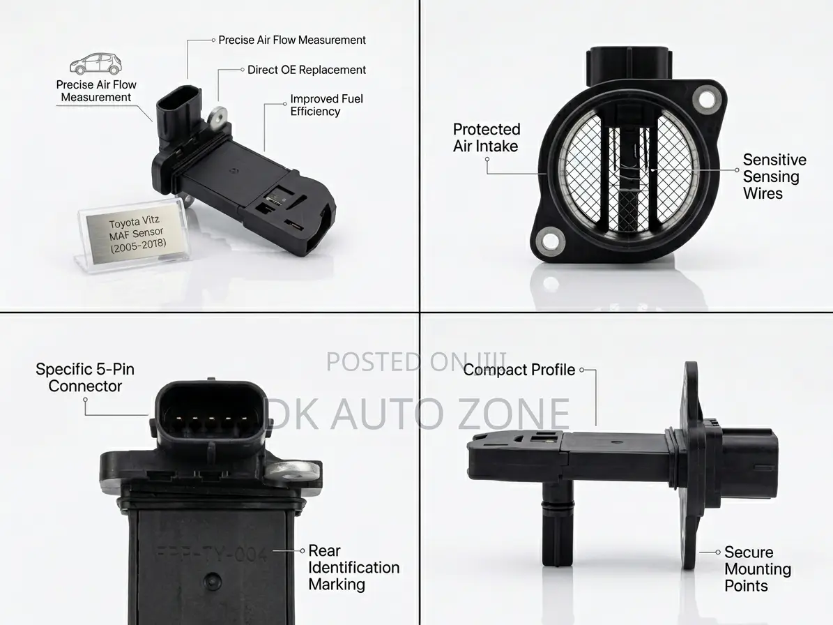 Toyota Vitz Mass Air Flow (MAF) Sensor 2005–2018