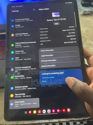Samsung Galaxy Tab S7 FE 64 GB Black