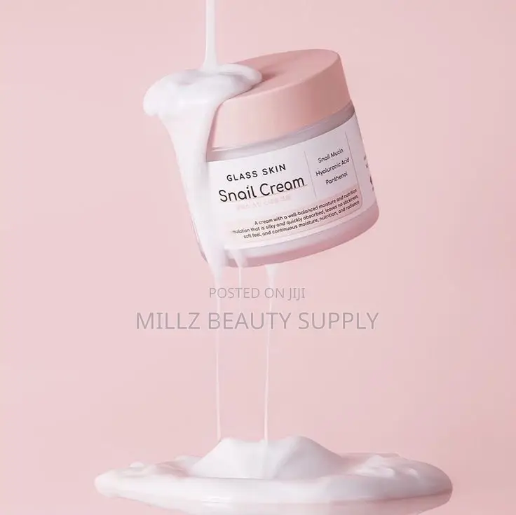 Glass Skin Snail Cream - Snail Mucin + Hyaluronic Acid + Panthenol