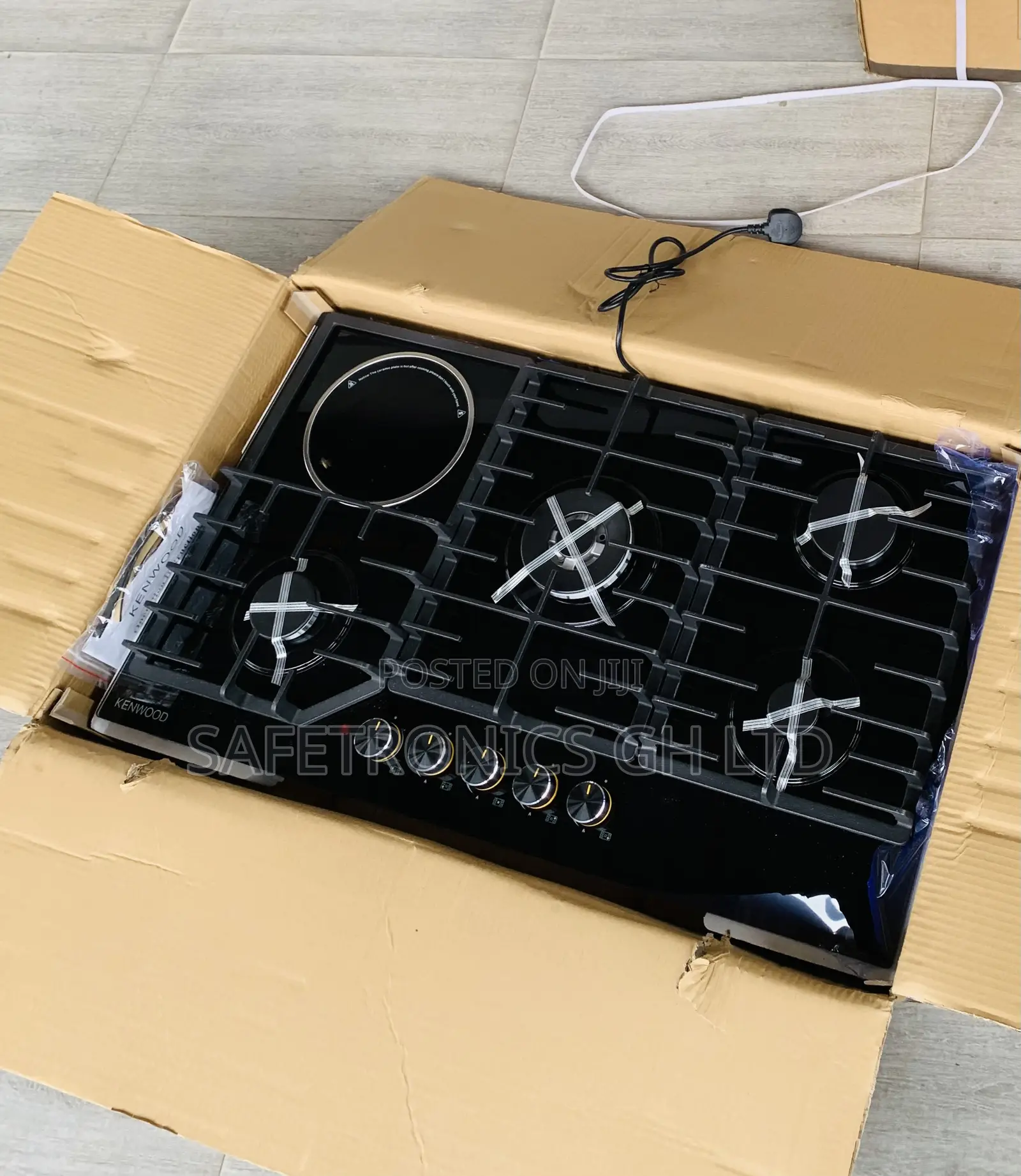 Trust Black 1 Electric 4 Gas Countertop Kenwood Inbuilt Hob