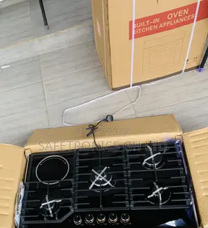 Brand New Inbuilt 1 Electric 4 Gas Countertop Kenwood Black Hob