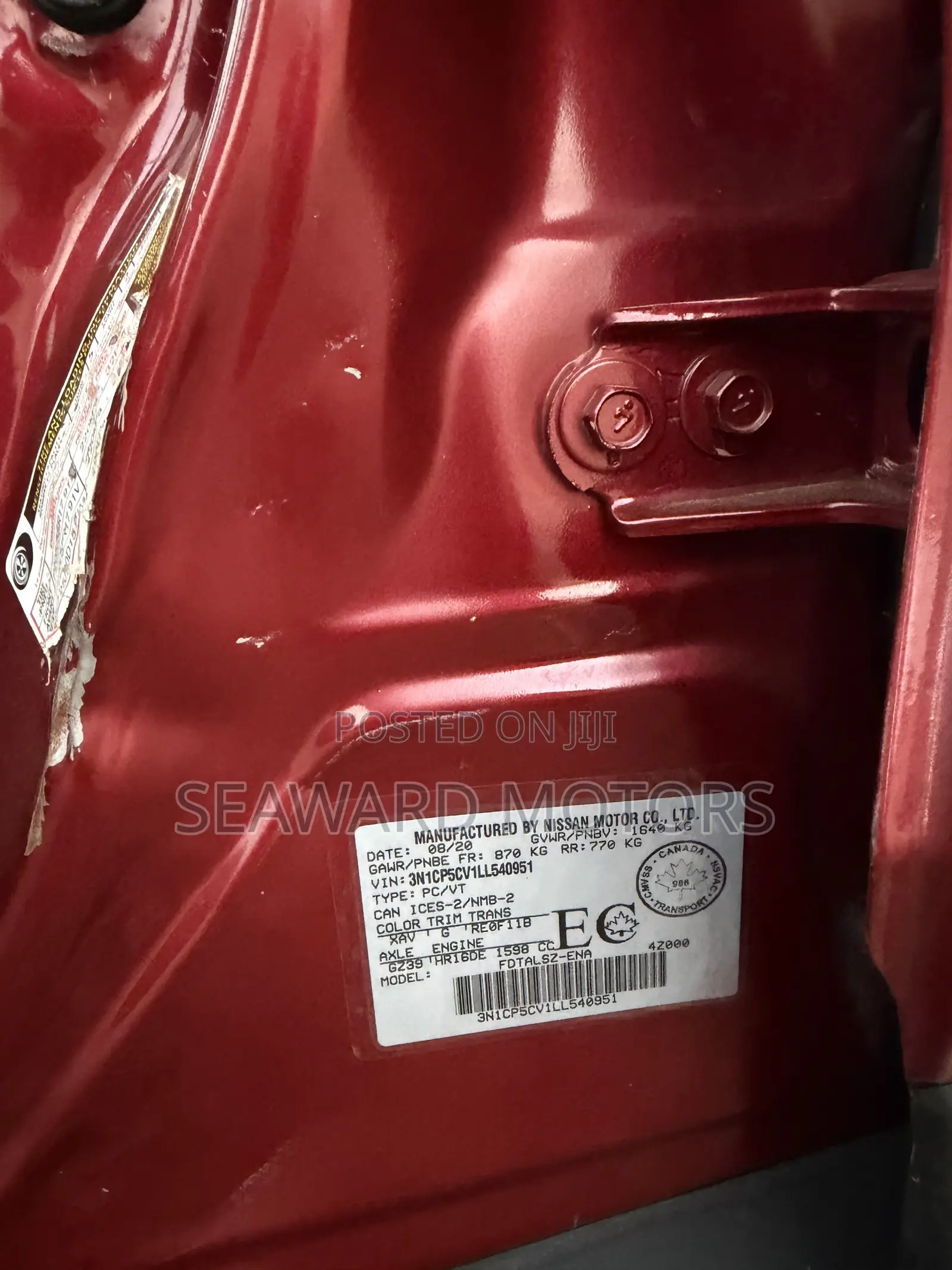 Nissan Kicks 2021 Red
