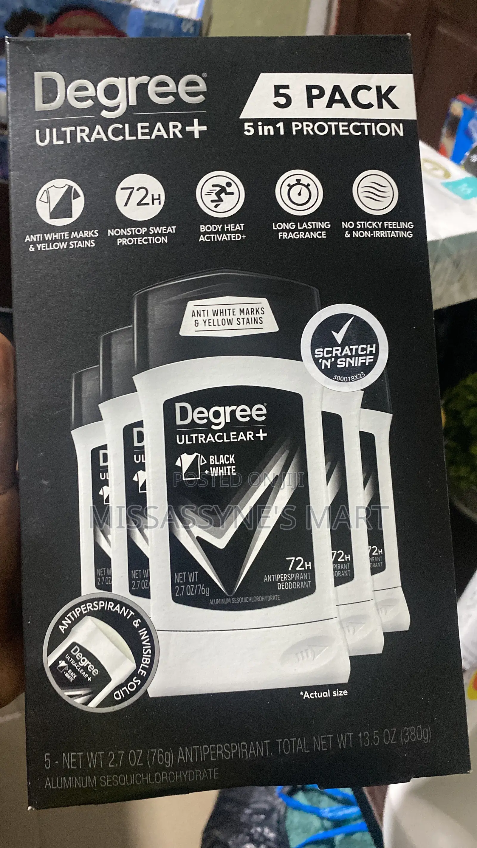 Degree Ultraclear 5 Pack Antiperspirant