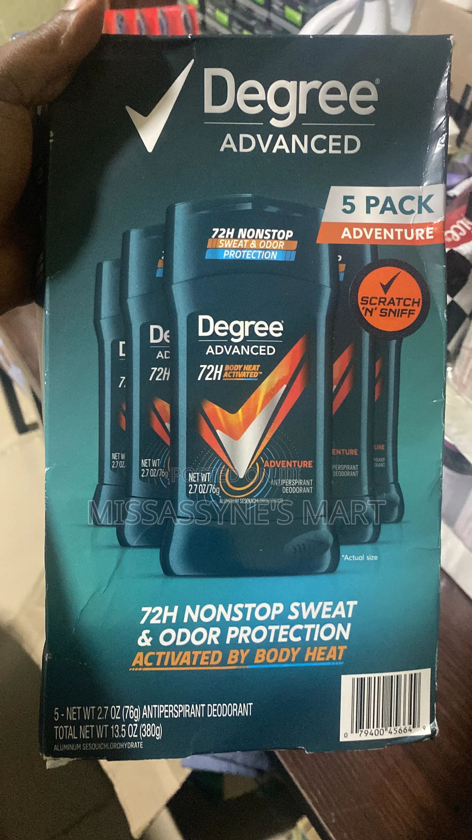 Degree Advance 72H Antiperspirant 5 PacK