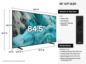 Samsung 85” QLED 85Q7F) Quantum HDR 4K Upscaling, Gaming Hub, Alexa