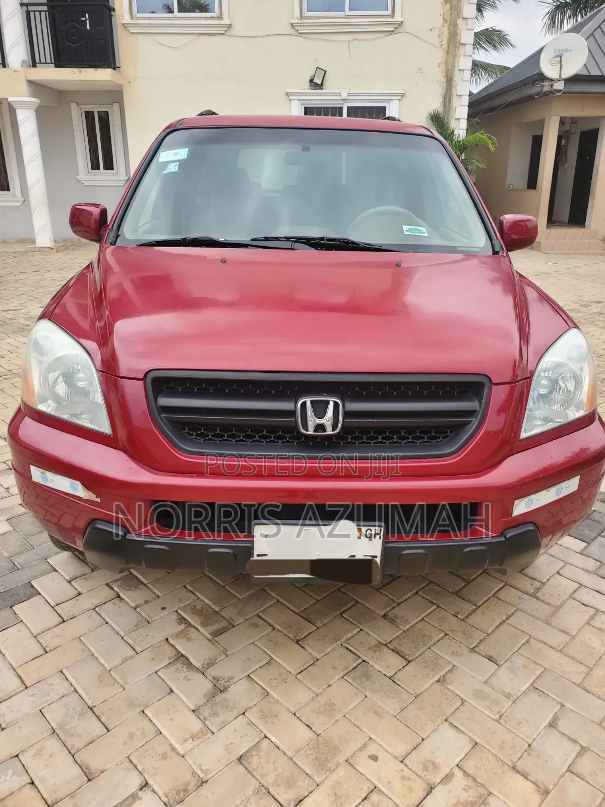 Honda Pilot EX-L 4x4 (3.5L 6cyl 5A) 2005 Red