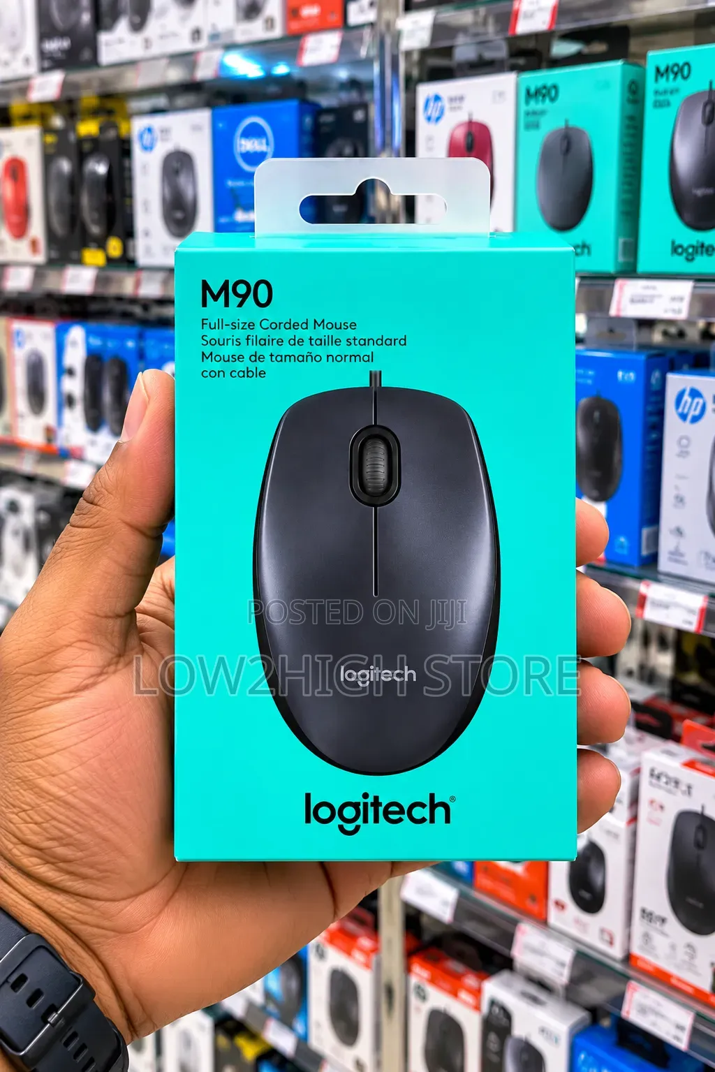Logitech M90 Full-Size Corded Mouse
